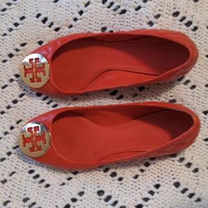 Authentic New Tory Burch flats orange